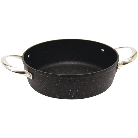 THE ROCK BY STARFRIT THE ROCK 8" x 1.5" Round Oven Dish with Stainless Steel Handles 060736-003-0000